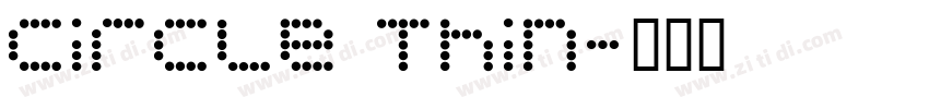 circle thin字体转换